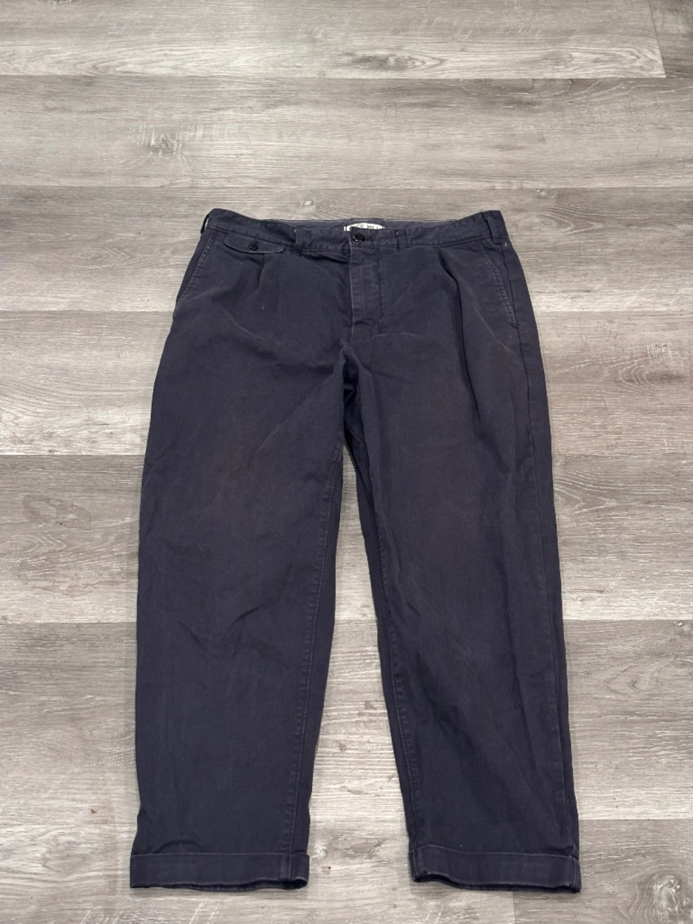 Alex Mill Standard Pleated Pant In Chino Vintage Khaki Cuffed Mens 31